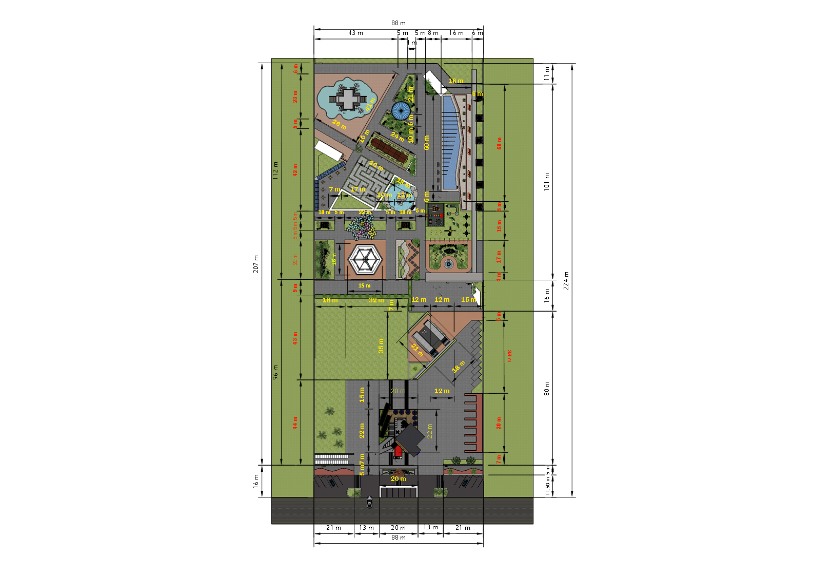 Layout Kawasan Wisata